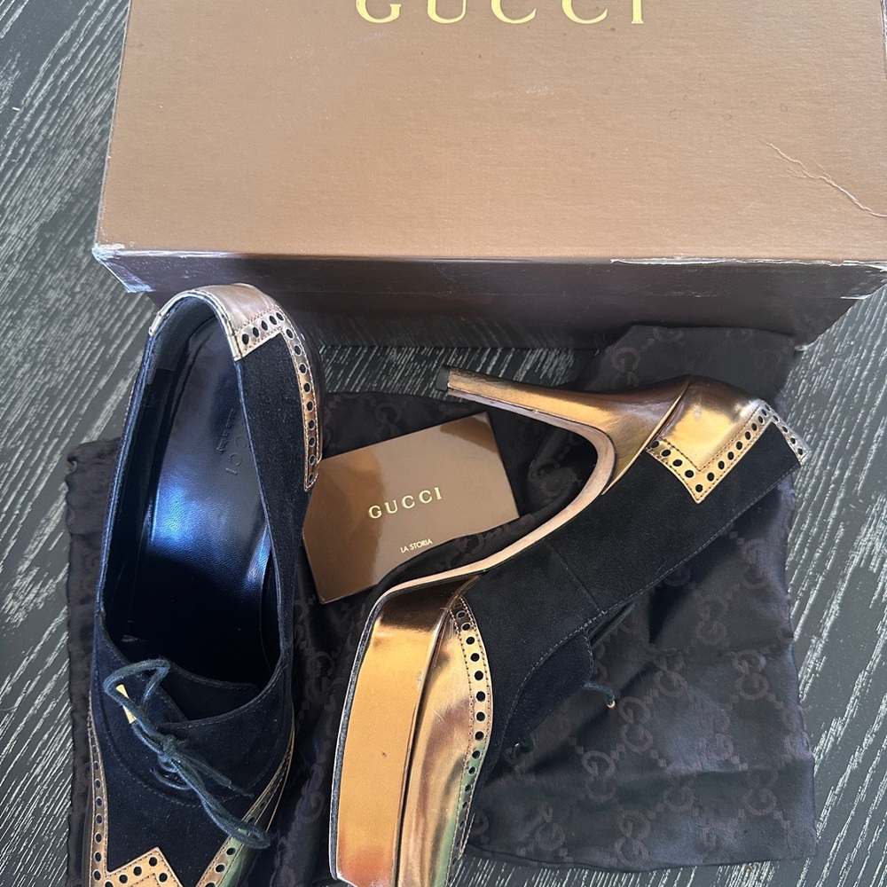 Gucci , platform, black, 9 1/2 - Picture 3 of 6
